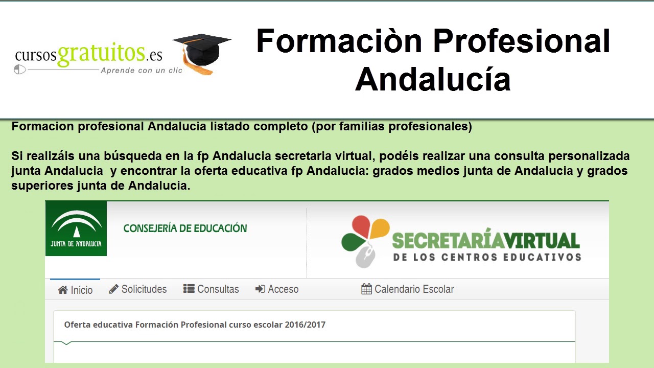 Formacion Profesional Andalucia- Cursosgratuitos.es