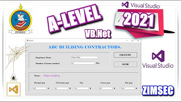 ZIMSEC(2021) A Level Computer science (SECTION B) .. VB.Net