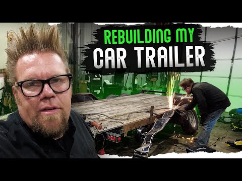 Installing Drive Over Fenders on the Trailer, Car Trailer Maintenance, and Cleaning Up The Shop