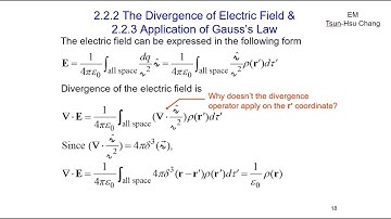 EM2.2 Divergence and Curl of Electrostatics Fields (Part II 有字幕 )