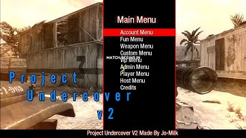 [Bo1/1.13] Project Undercover v2 SPRX Mod Menu + D