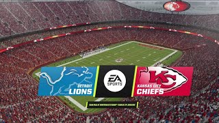 Lions vs Chiefs Simulation (Madden 24 Rosters)
