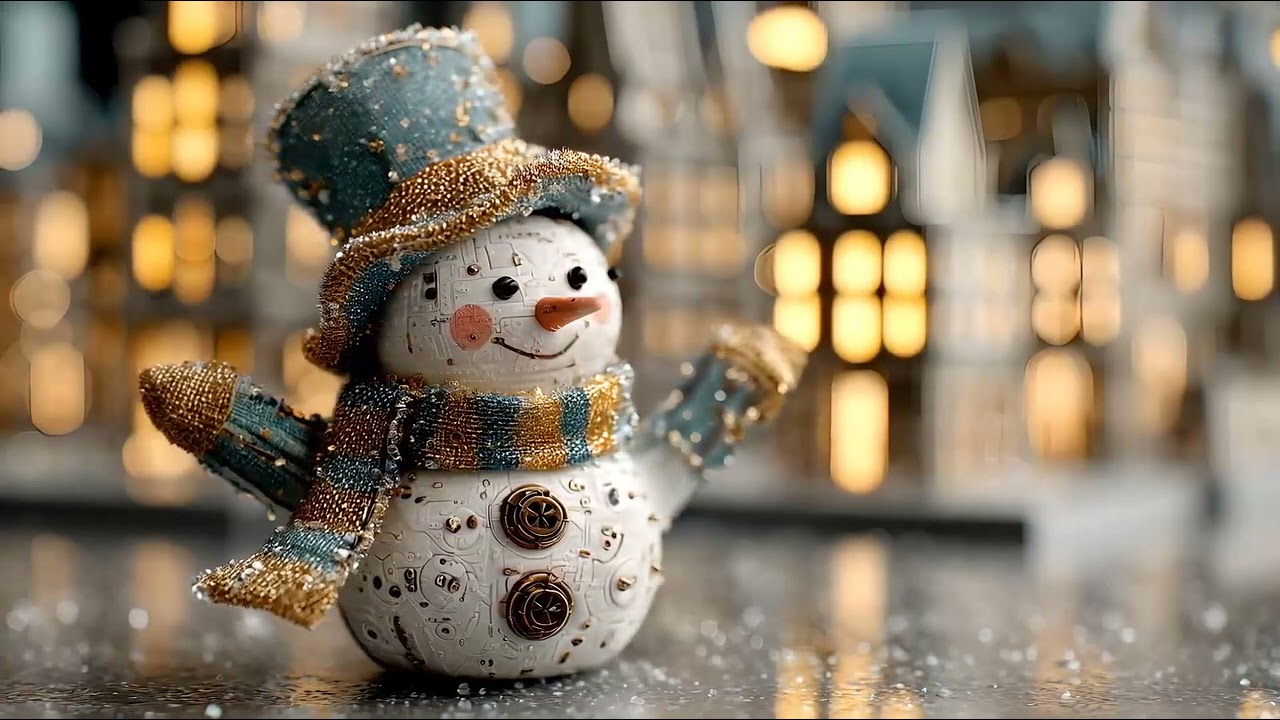 Classic Christmas Songs 🎄 1980s Synthwave Holiday Anthems - Robotic Snowman Magic