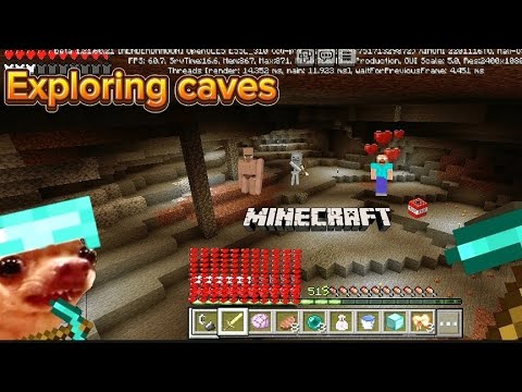Exploring Caves in Minecraft But it's going to be very difficult 😭 ...