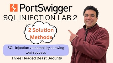 2 solutions for SQL Injection Lab 2 - SQL injection vulnerability allowing login bypass