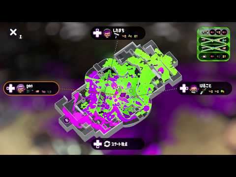 【スプラトゥーン２】プレイ動画#37（#5） B+ ガチヤグラ　コンブトラック 【ぐんたいイカ】