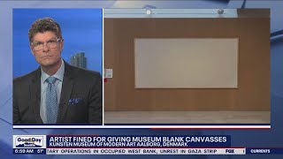 Artist fined for giving museum blank canvasses
