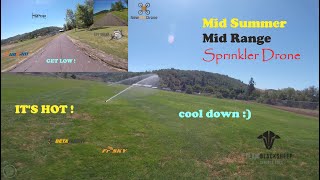 Mid Range Sprinkler Drone Finding Summer Lines