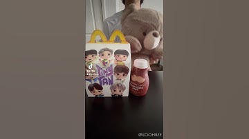 BTS Tiny Tan McDonalds Happy Meal and Blind box Unboxing!!!!! 💜#unboxing #mcdonalds #bts #army