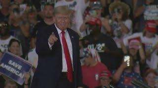 President Donald Trump touts Supreme Court decision at downstate rally