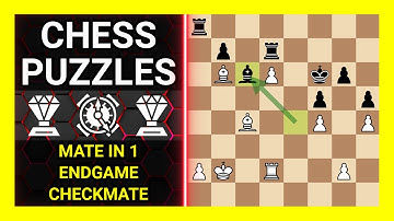 Chess Puzzles to Practice. Themes: Mate in 1, Endgame, Checkmate. Learn Chess