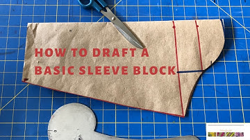 [ DETAILED] HOW TO DRAFT A BASIC SLEEVE BLOCK | EASY |PATTERNYOURSTYLE #sleevesdesign #patternmaking