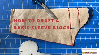 [ DETAILED] HOW TO DRAFT A BASIC SLEEVE BLOCK | EASY |PATTERNYOURSTYLE #sleevesdesign #patternmaking