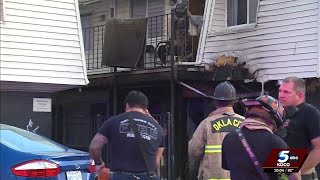 Families displaced after apartment blaze in northwest Oklahoma City