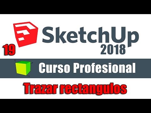 SKETCHUP 2018 -▷ 19 Trazar ✅ RECTÁNGULOS ✅ correctamente