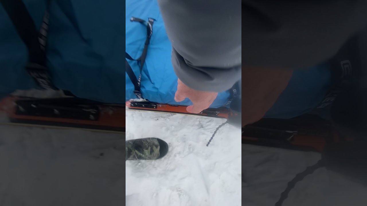 Auto deploy skis on my Frabill ice shanty
