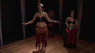 Belly Dancing Reverse Undulations : Belly Dancing Reverse Undulations: Traveling to Left Foot With Sunrise & Sunset Arms