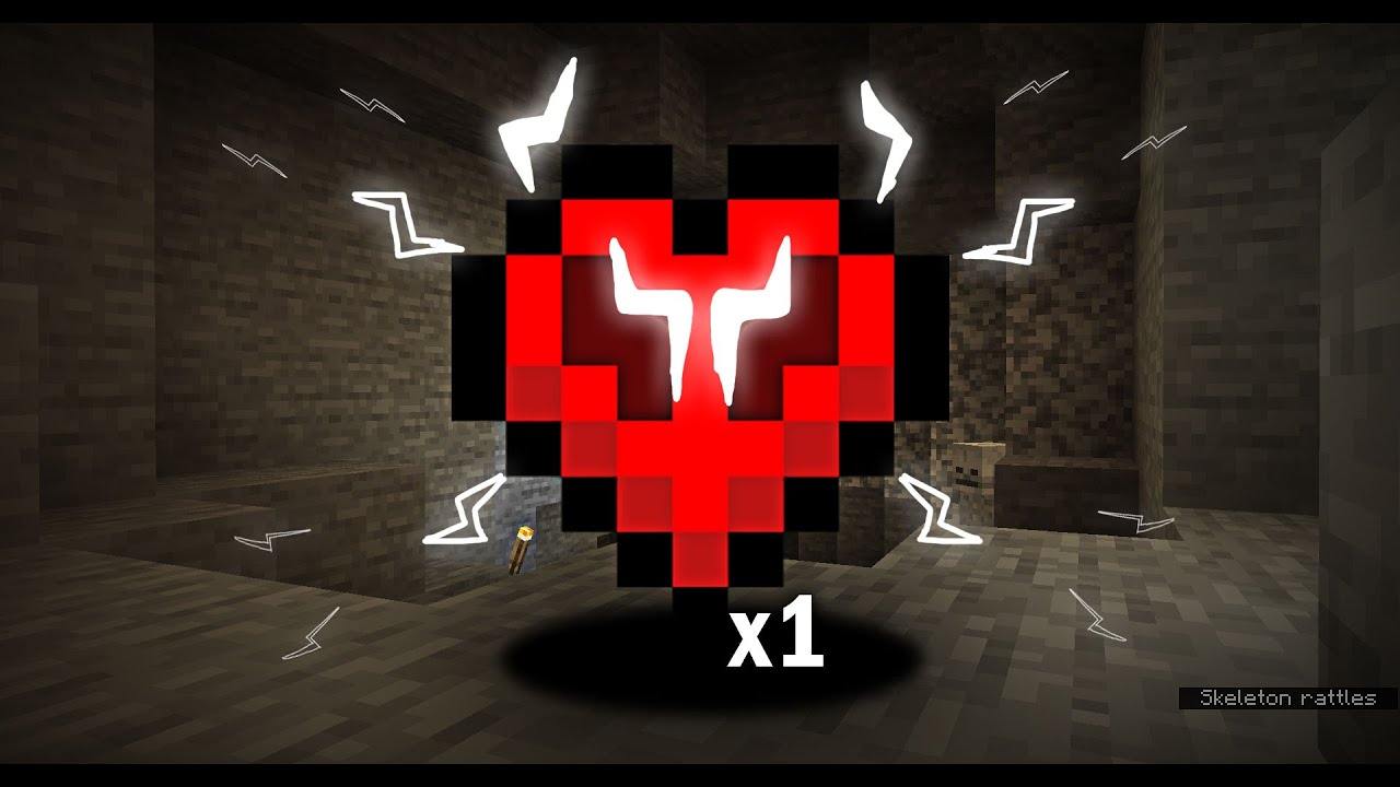 I try to survive Hardcore Minecraft with ONLY 1 heart. 