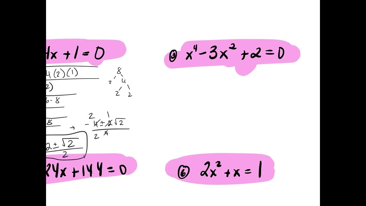 1.6+Solving+other+types+of+equations+PART+1-1 - YouTube