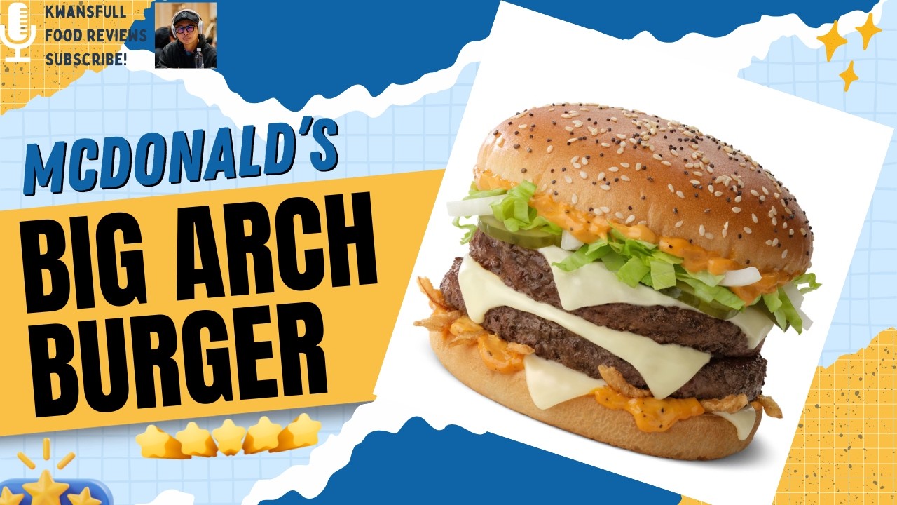 I try the Big Arch at McDonald's! #food #foodreview #losangeles #fastfood #burger