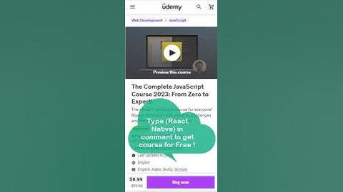 The Complete JavaScript Course 2023 From Zero to Expert For Free #udemy #freecourse #technology