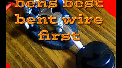 A Little Morse Code Song.  Bens Best Bent Wire First