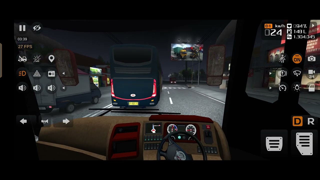 Bus simulator indonesia | Semarang Surabaya | Berhenti di Sluke