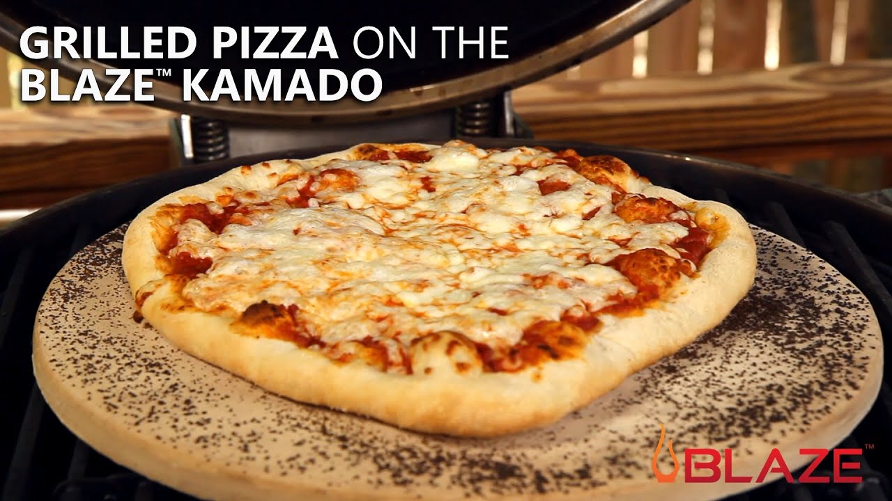 Grilled Pizza on the Blaze Kamado | BBQGuys.com - YouTube