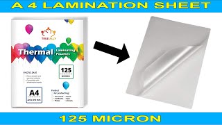 True-Ally A4 Laminating Sheet  (125 mil Pack of 50) | Unboxing | Hey Sams |