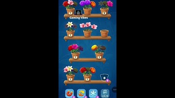 Flower Sort Level 12 Walkthrough Solution