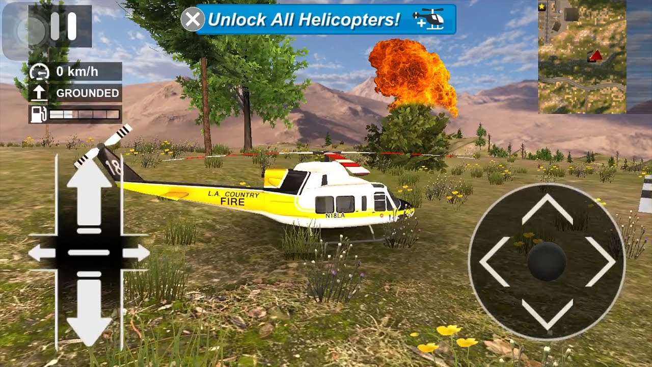 Helicopter Rescue Simulator Android -iOS 3D The Woman In Need Of Help Best Android Gameplay