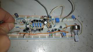 Voltage Controlled Resonance for a Minimal Transistor Ladder VCF (Moog style) on Breadboard