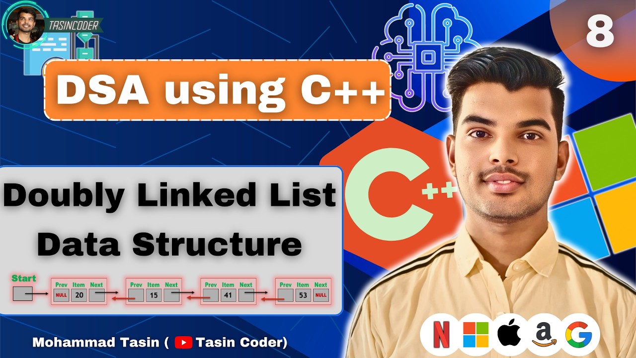 Doubly Linked List Data Structure | DSA using C++ - YouTube