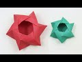 How to make an origami star box with paper  easy tutorial