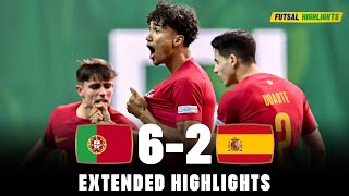 Portugal vs Spain | What a Comeback From Portugal | Highlights | U19 Euro Futsal Final 10-09-2023