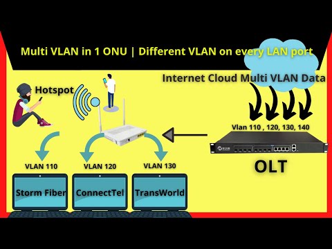 OLT Multi Vlan | ONU every port have different VLAN  | Laser Net OLT configuration | iT Info