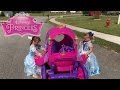 Disney Princess Carriage Ride On Toy Power Wheels Car Brooke and Azlynn Show