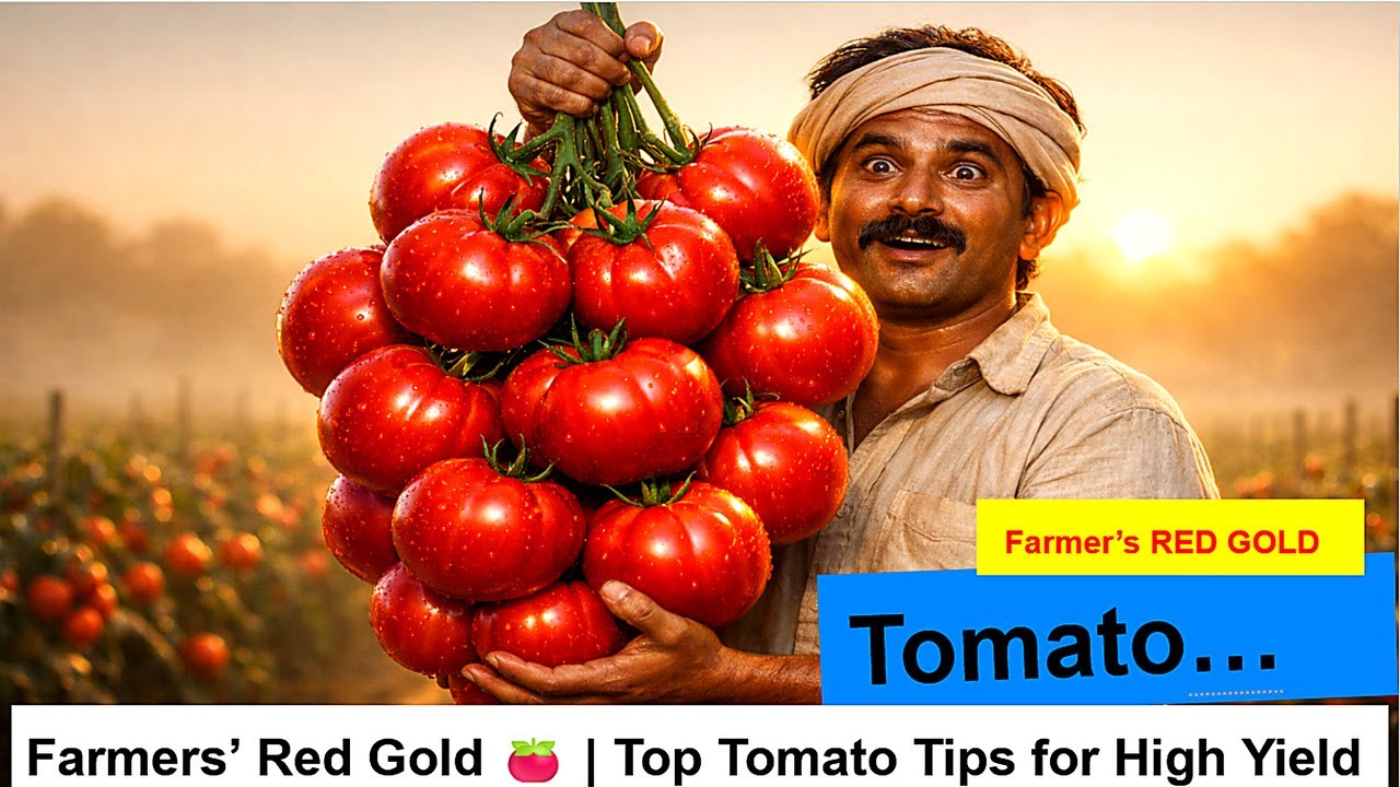Tomato | Organic Farming | Farmers’ Red Gold 🍅