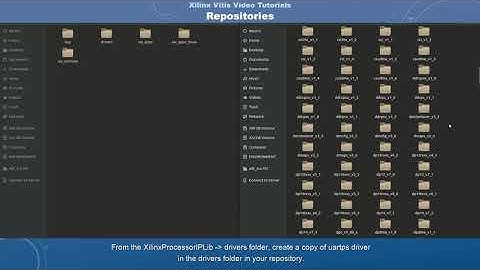 Vitis - Managing Applications, Libraries and Drivers in the Repository
