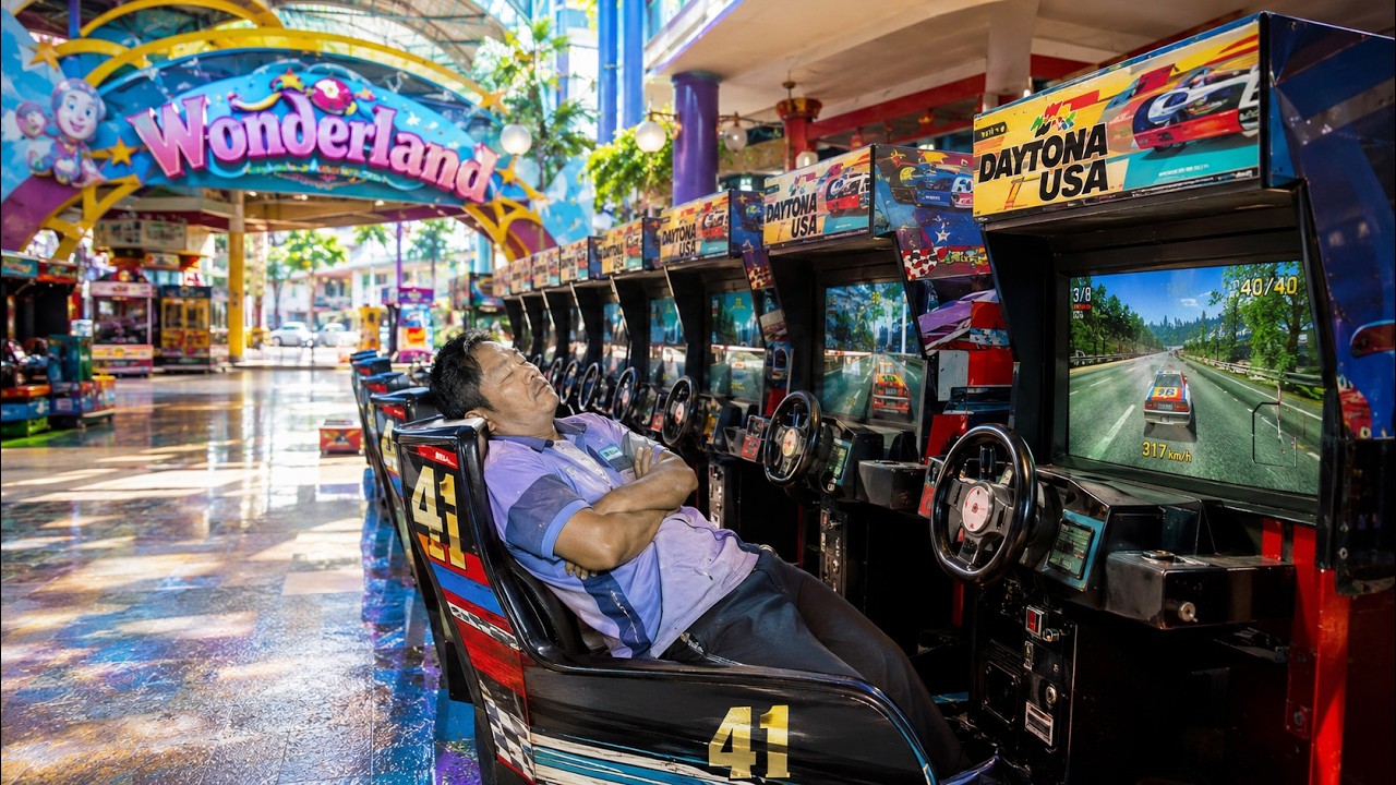 22 DAYTONA USA Machines at Wonderland Malacca!?... But This Arcade is DYING! 🇲🇾