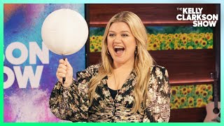 Kelly Clarkson Learns Crazy Basketball Trick!