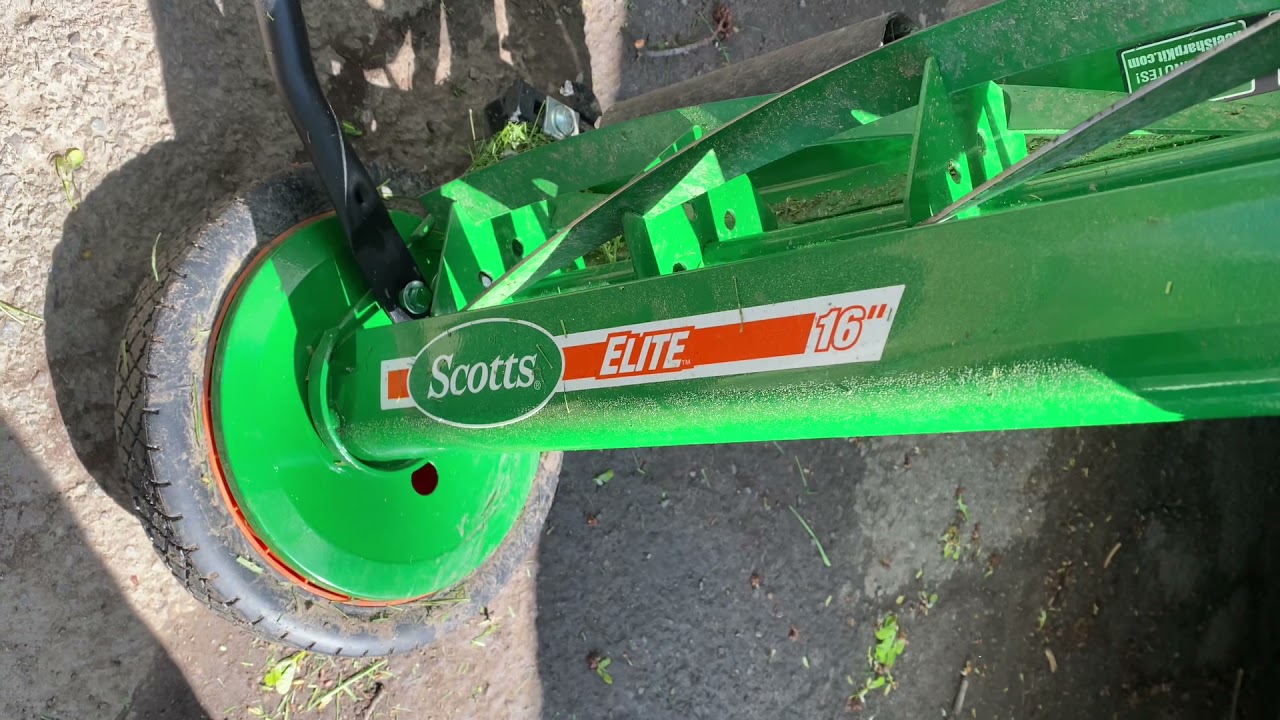 How to adjust Scott's Reel mower height 