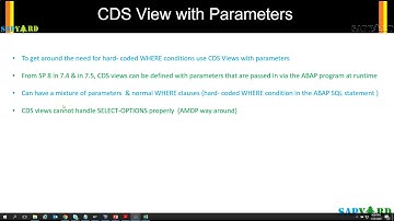 002 What are Parameters in CDS and Why are they needed?