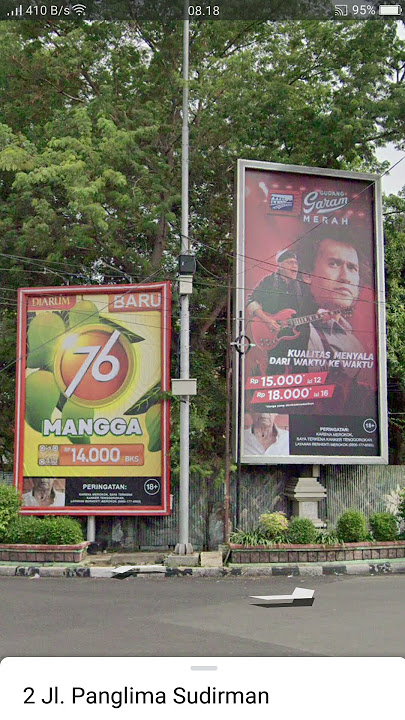 Billboard Rokok Djarum 76 Mangga & Gudang Garam Merah - Kualitas Menyala Dari Waktu Ke Waktu (2023)