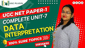 Data Interpretation | Unit-7 | Paper-1 | UGC NET EXAM | UGC Plugin #ugcnetexam #viralvideo #trending