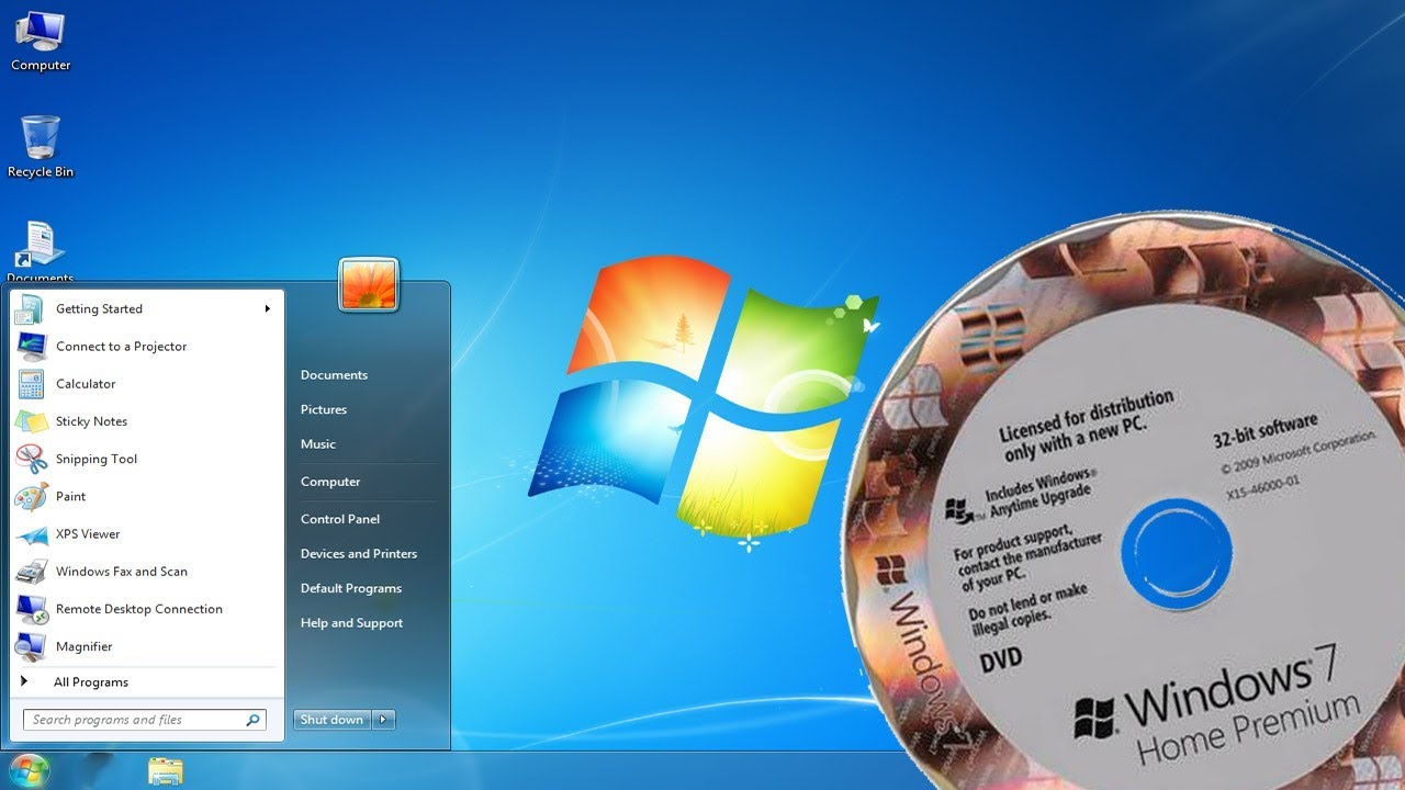 microsoft windows 7 professional install disc