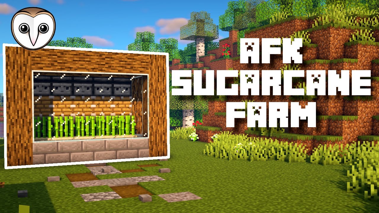 Minecraft: Automatic Sugarcane Farm  (NO ZERO TICK) Easy Tutorial (25.255+)