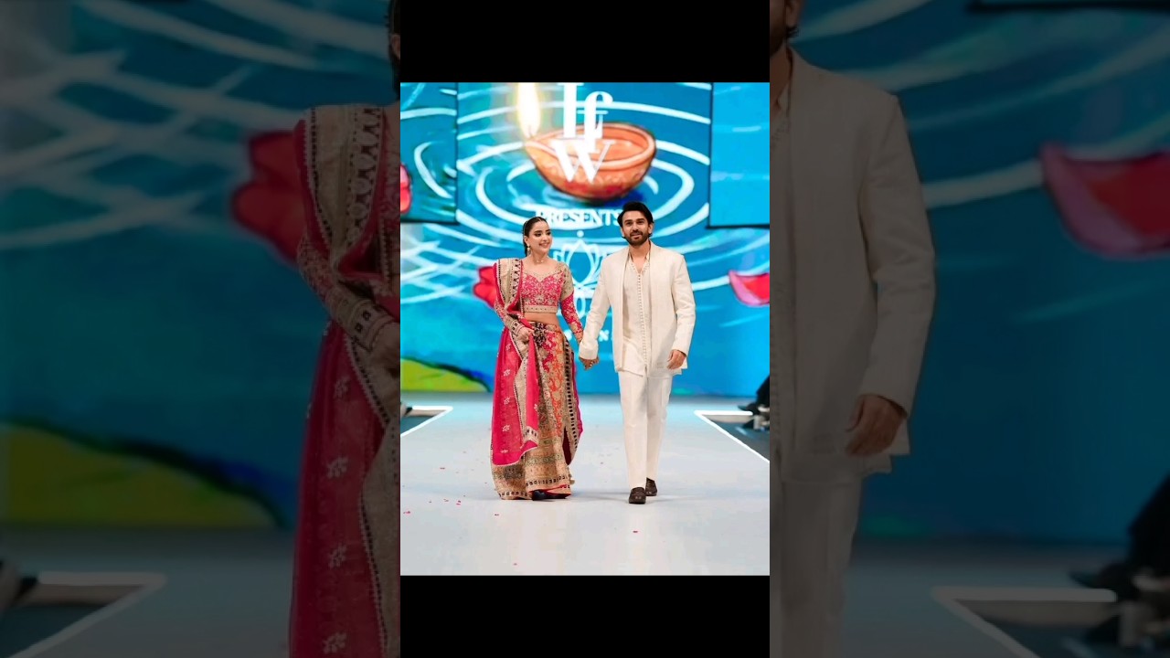 Ali Ansari and Saboor Aly At Laam Fashion Week 