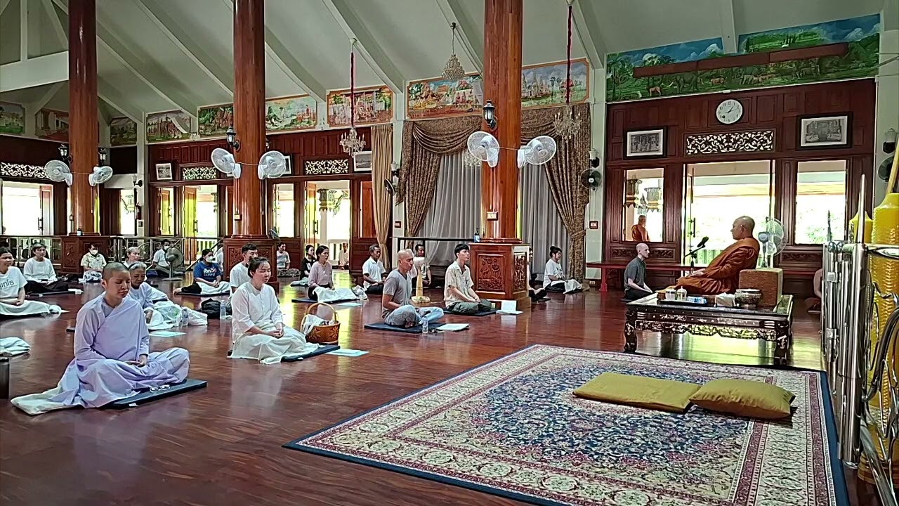 หลวงปู่ไฉน วิปุโล วัดอโศการาม จ สมุทรปราการ แสดงธรรมภาคปฏิบัติ ณ ศาลาหลวงพ่อทรงธรรม