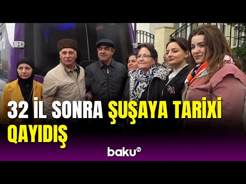 Şuşalıların yurd həsrəti bitdi | Şuşaya köç başladı